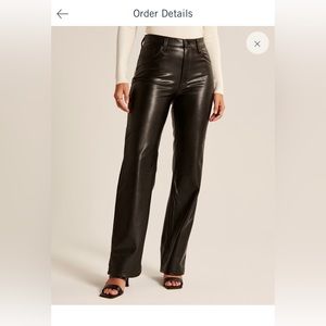 Curve Love Vegan Leather 90s Relaxed Pant